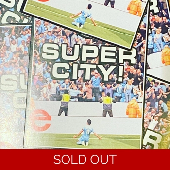 100 X Super City 8cm x 6cm Stickers